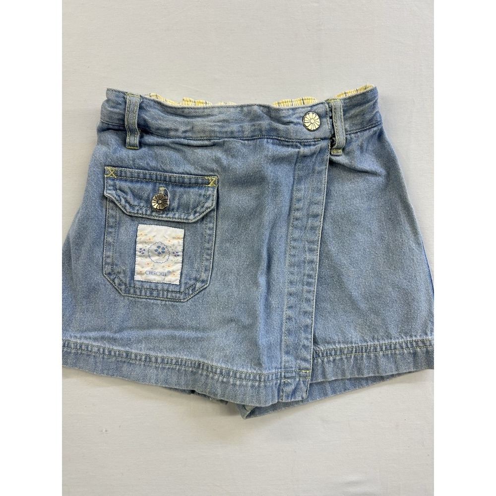 Vintage 1990s Cherokee Denim Skort Size 2T